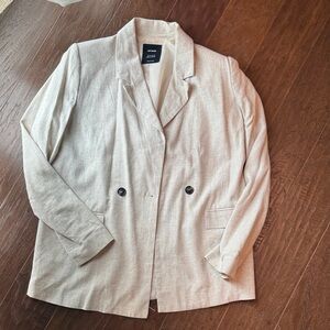 Cotton On Women's linen Beige Blazer